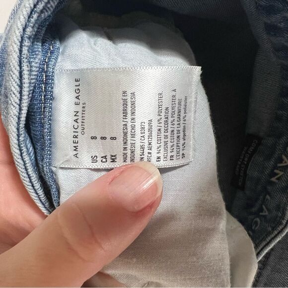 Sz 8 American Eagle Curvy Mom Short comfort stretch waistband - Picture 11 of 15